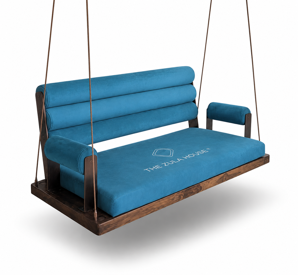 WOODEN 3 ROLLER SWING