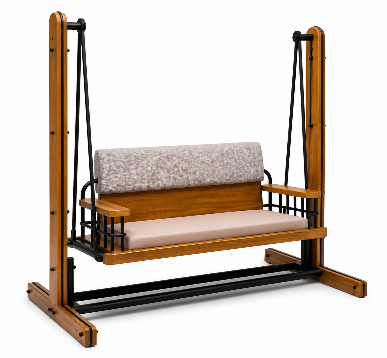 MS-WOODEN PATTA STAND SWING