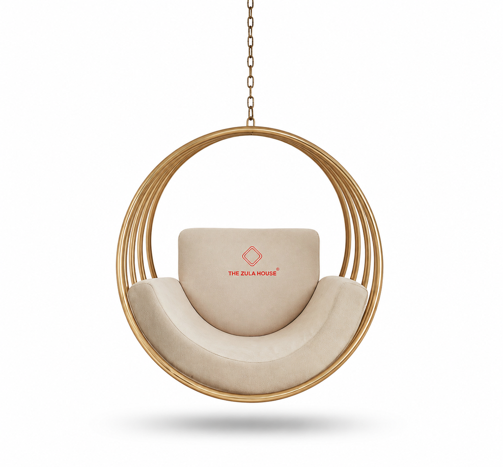 STEEL FIVE RING SWING -GOLD/ROSEGOLD PVD