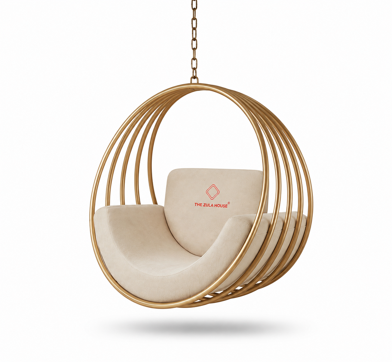 STEEL FIVE RING SWING -GOLD/ROSEGOLD PVD