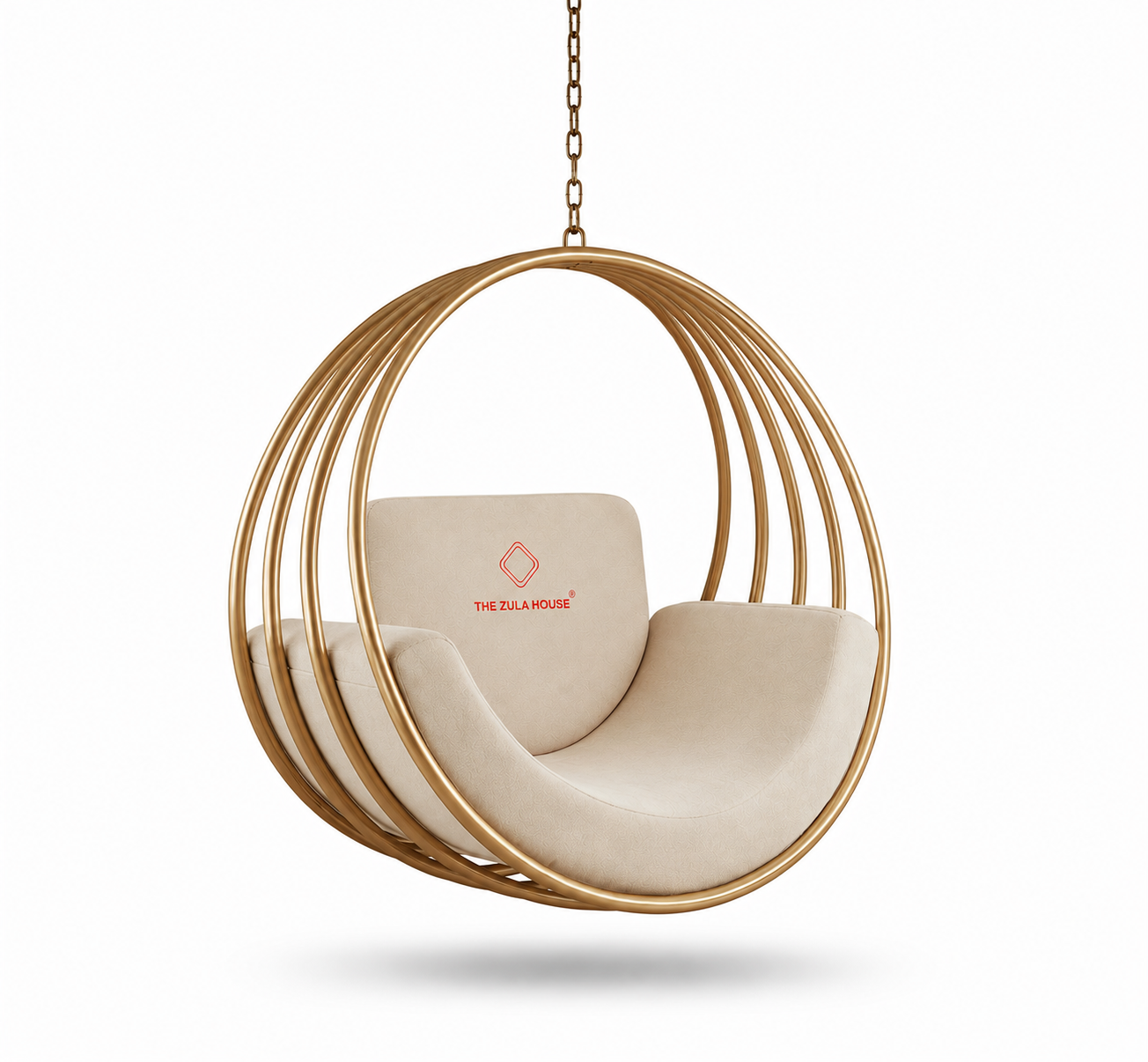 STEEL FIVE RING SWING -GOLD/ROSEGOLD PVD