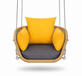 WICKER OVAL SWING