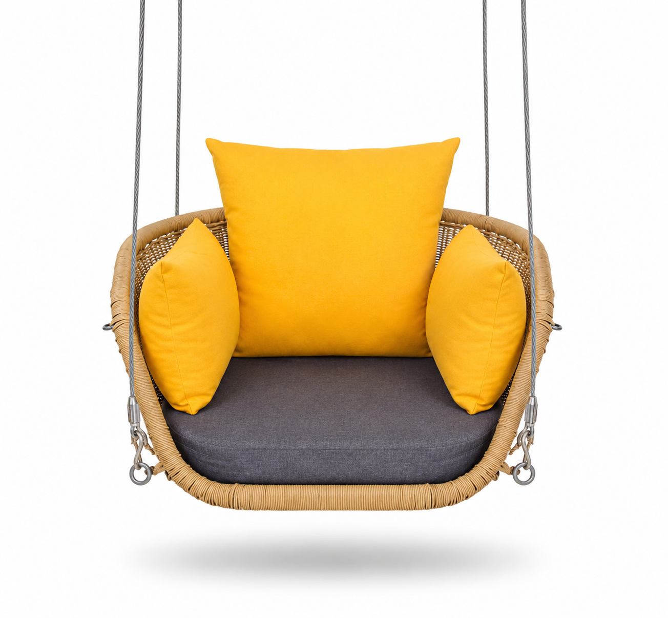 WICKER OVAL SWING
