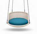 WICKER ROUND SINGLE SWING