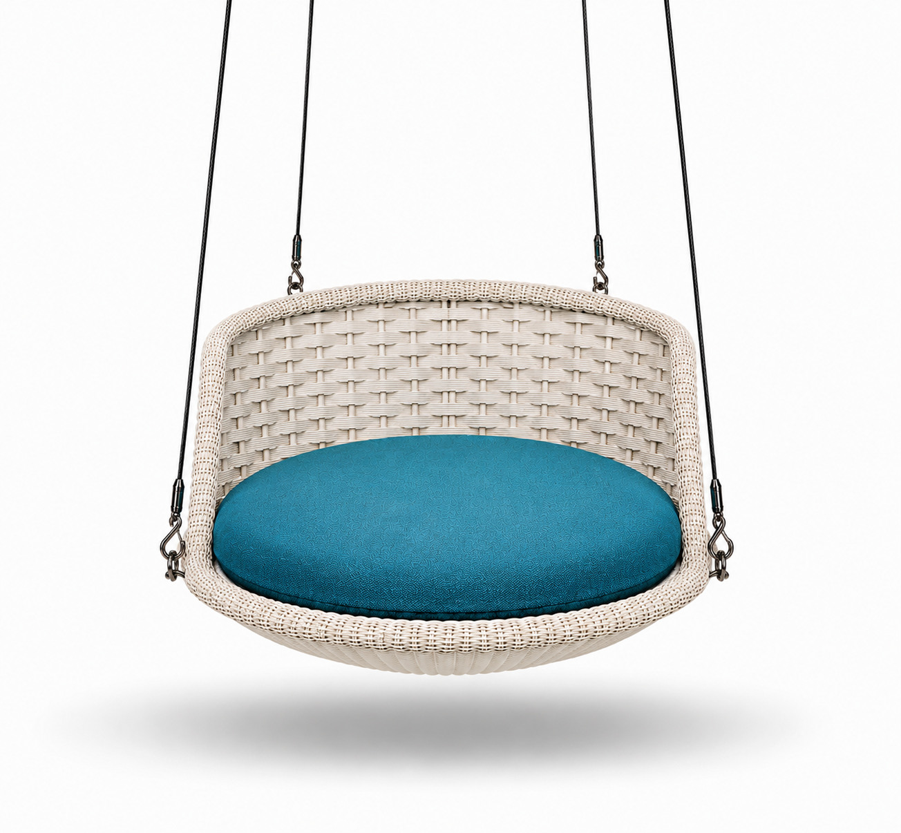 WICKER ROUND SINGLE SWING