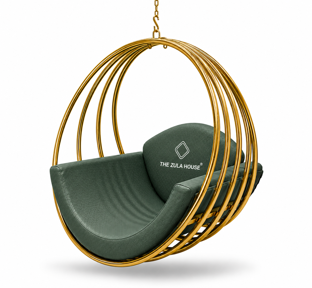 STEEL OVAL FIVE RING PVD-GOLD/ROSEGOLD SWING