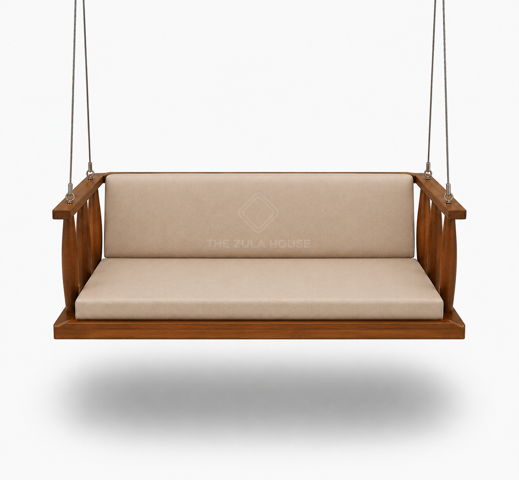 WOODEN 3-THAMBHLI FIX SWING