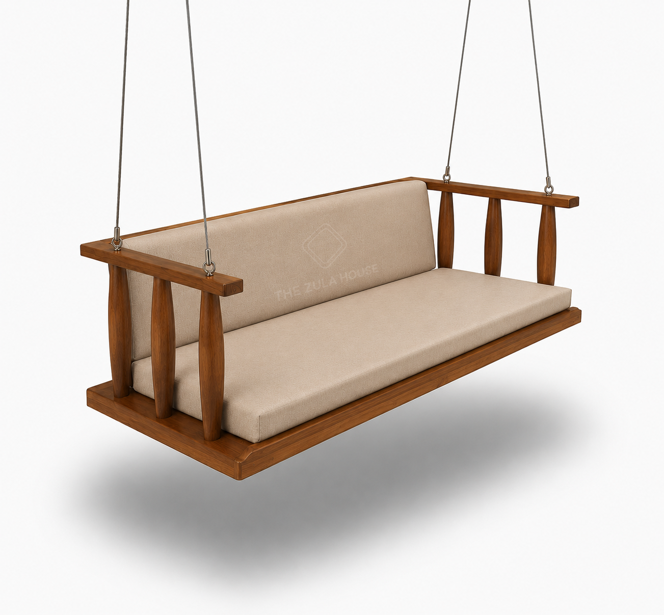 WOODEN 3-THAMBHLI FIX SWING