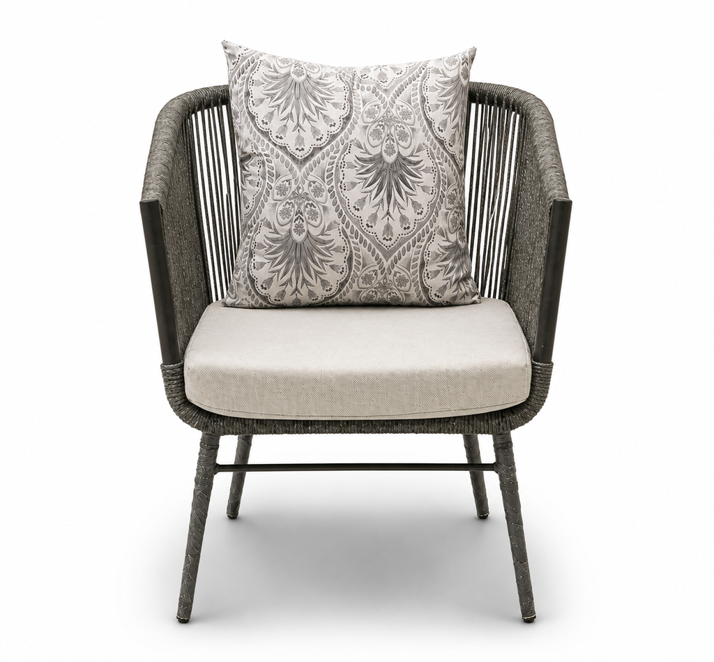 WICKER SQUARE CHAIR-TABLE