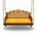 WOODEN ELEPHANT CARVING SWING
