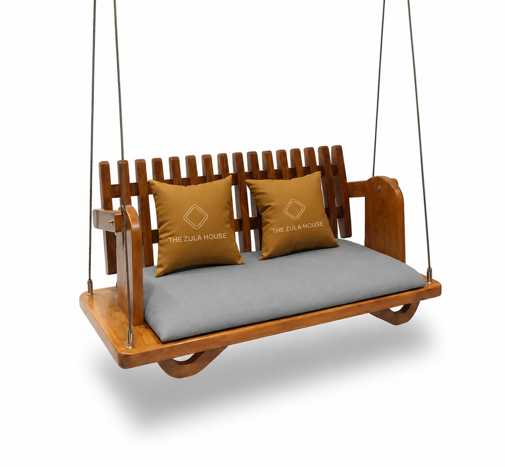 WOODEN MACHLLI PATTI REVERSIBLE SWING