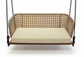 Wooden Base Wicker Swing