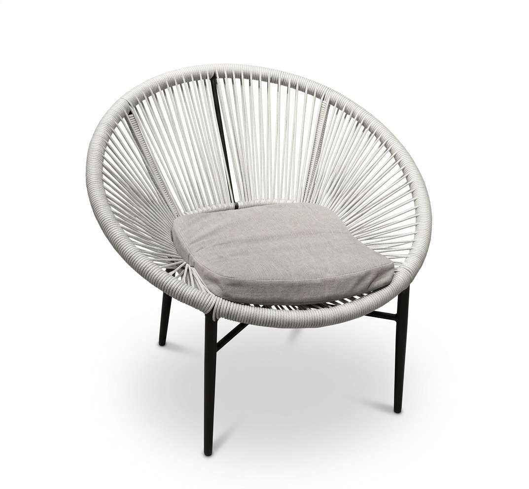 Wicker Round Chair-Table Set