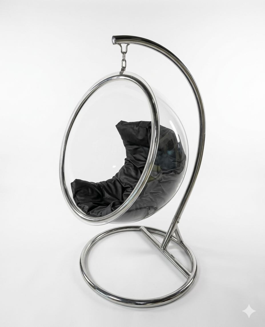 Acrylic Bubble Swing with Ring Stand