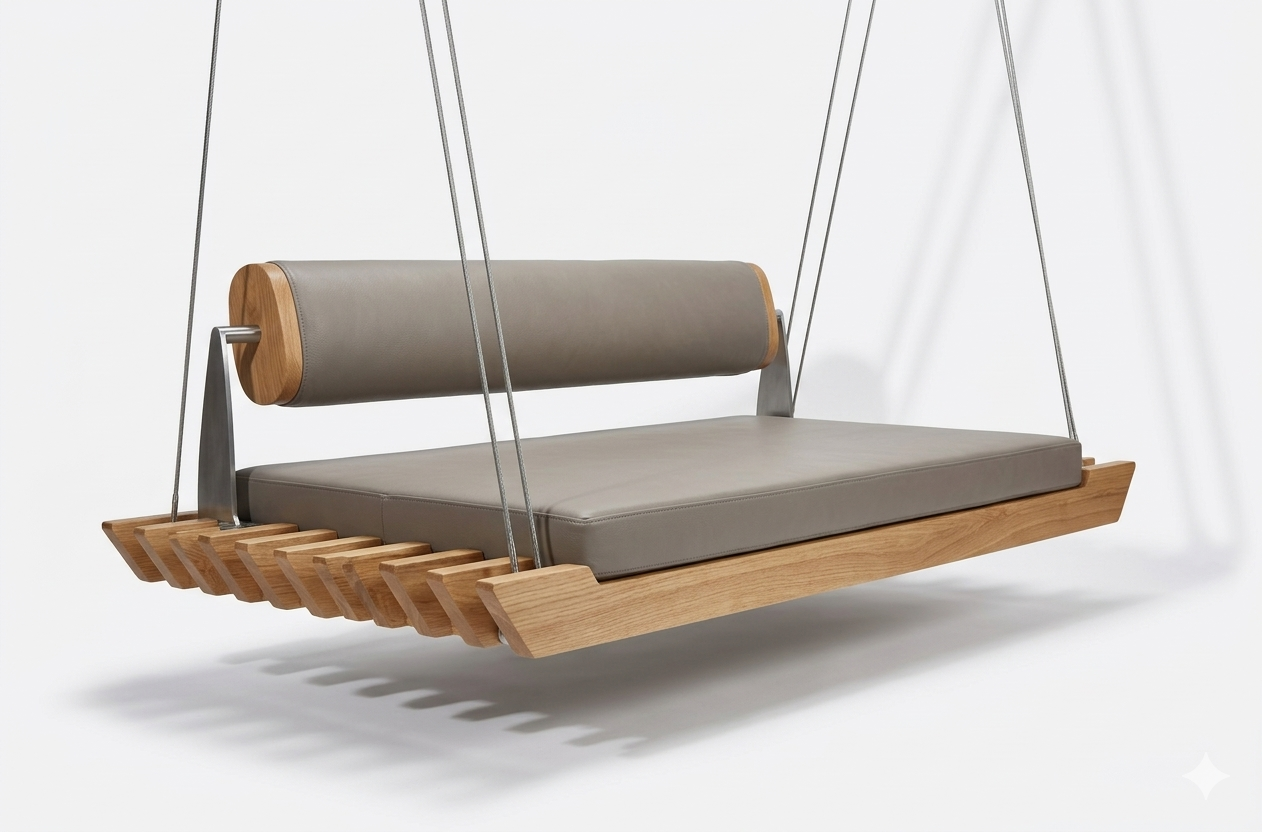 Traditional Wooden Pattam Swing